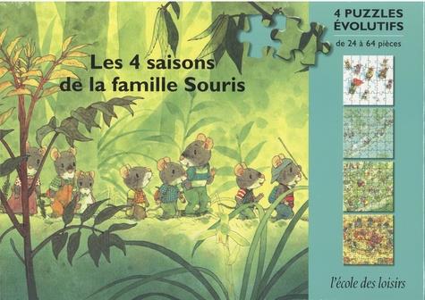 LES 4 SAISONS DE LA FAMILLE SOURIS - 4 PUZZLES EVOLUTIFS