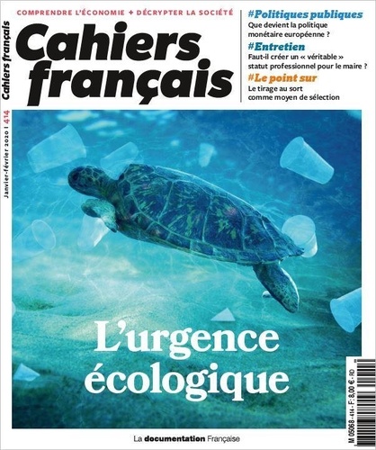 Cahiers français N° 414, février 2020 : L'urgence écologique