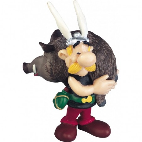 Figurine Astérix 8cm : Astérix portant un sanglier
