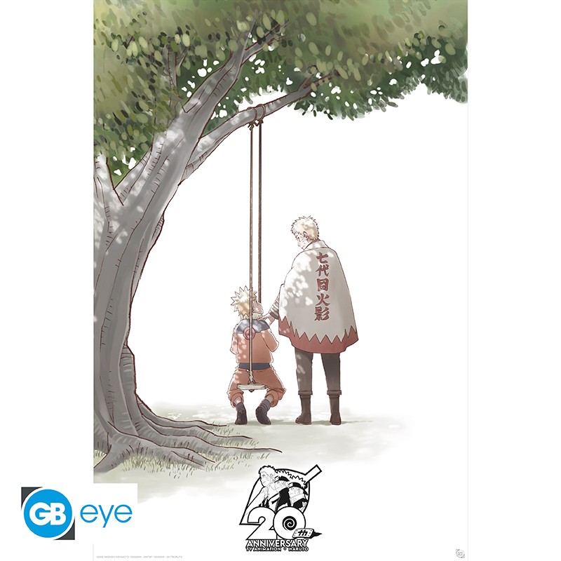 Naruto Shippuden - Poster maxi roulé 91,5 x 61 cm : Anniversaire 20 ans