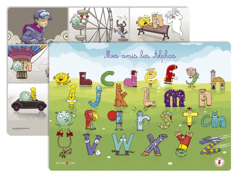 Mes deux sous-mains des alphas recto-versos (sons et lettres)