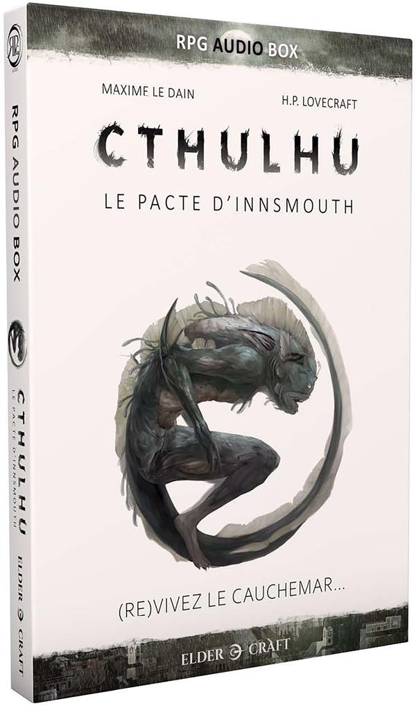 Cthulhu : Le Pacte d'Innsmouth. Avec des dés, des fiches de personnages, une carte et un livret