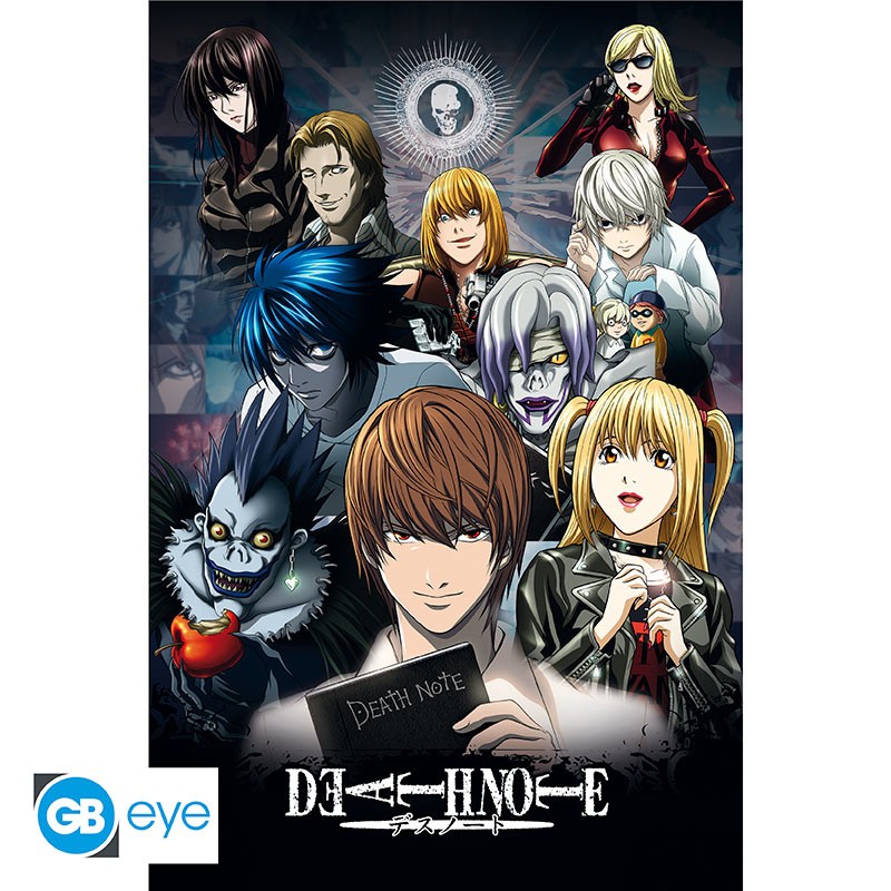 Death Note - Poster maxi roulé 91,5 x 61 cm : Protagonistes