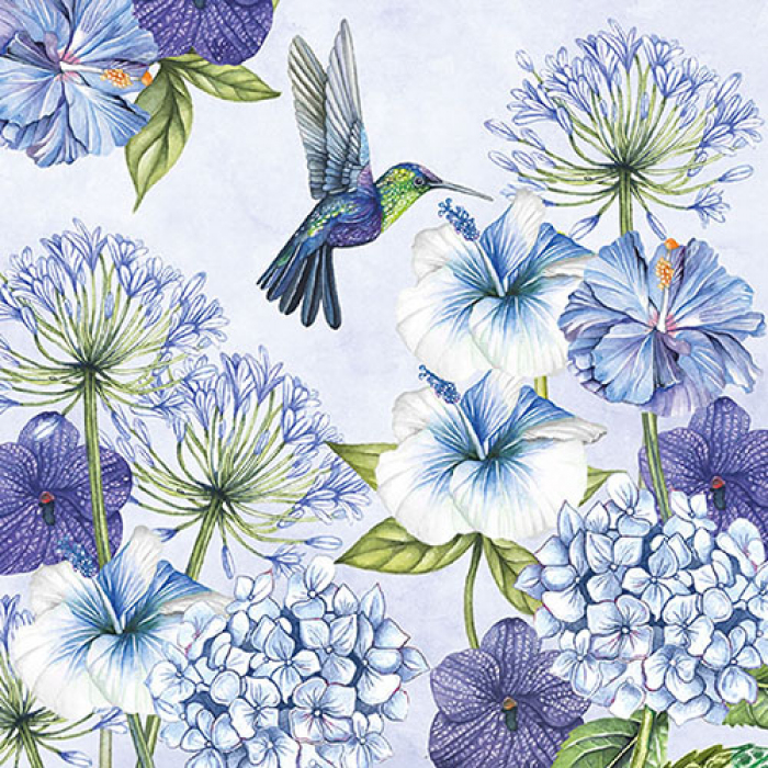 SERVIETTES DE TABLE - COLIBRI