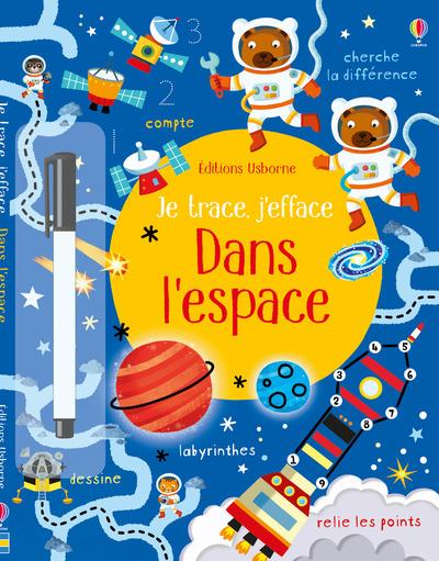 Dans l'espace. Avec un feutre à encre effaçable