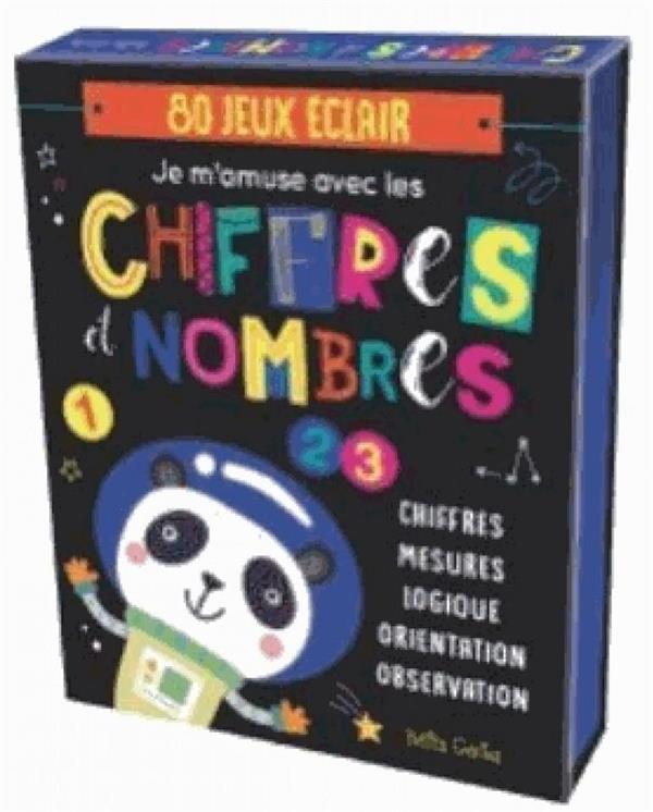 Je m'amuse avec les chiffres et maths. 80 jeux éclair. Avec 1 feutre effaçable