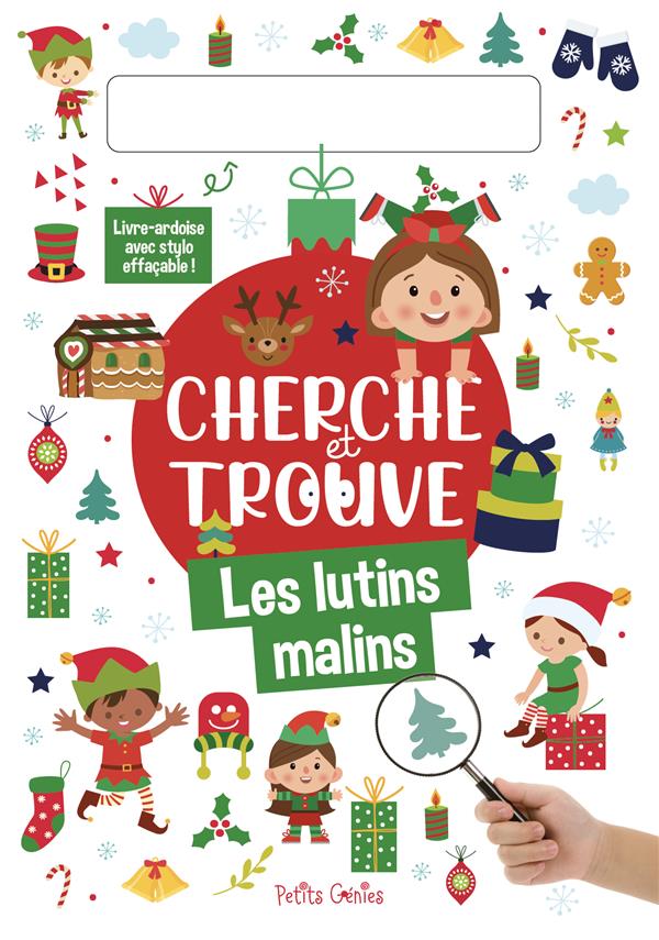 Cherche et trouve Les lutins malins. Avec 1 stylo effaçable