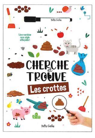 Cherche et trouve les crottes. Avec un stylo effaçable