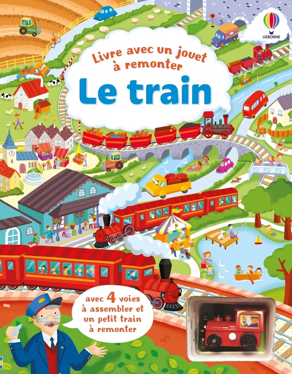 Livre avec un jouet à remonter : Le train