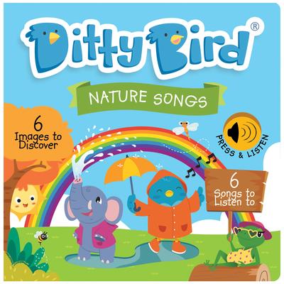 Ditty bird - livre musical sensoriel bebe des comptines sur les saisons, le jardin