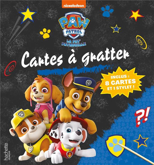 Cartes à gratter La Pat' Patrouille. Avec 8 cartes et 1 stylet !