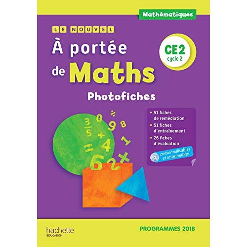Le nouvel A portée de maths CE2. Photofiches, Edition 2019, avec 1 CD-ROM