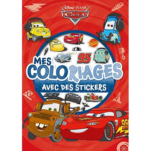 Mes 95 coloriages avec des stickers Cars