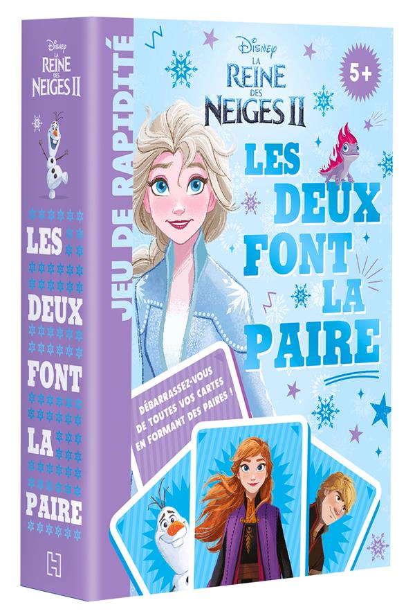 LA REINE DES NEIGES 2 - JEUX DE CARTES - LES DEUX FONT LA PAIRE - DISNEY