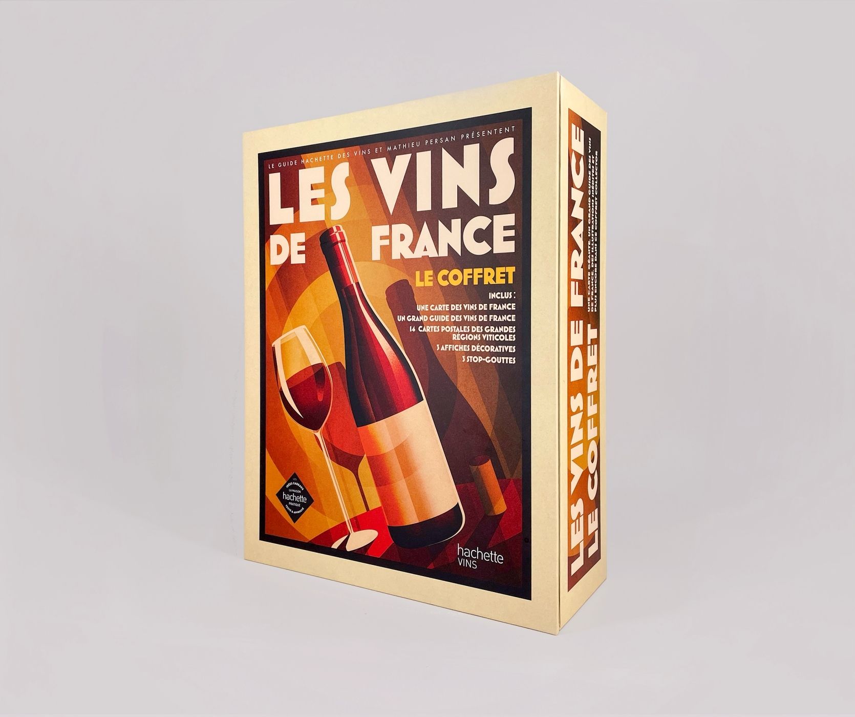Les vins de France. Le coffret. Avec 1 carte des vins, 14 cartes postales, 3 stop-gouttes, 3 affiche