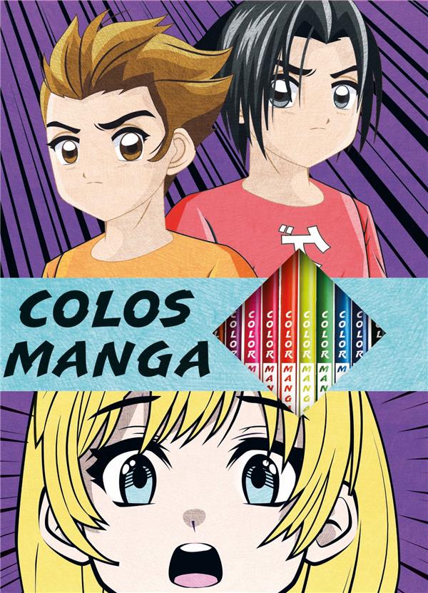 Colos manga. Avec 25 colos mystères et des crayons de couleur fluo