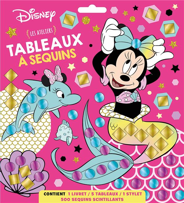 Minnie. Les ateliers. Contient : 1 livret, 5 tableaux, 1 stylet, 500 sequins scintillants