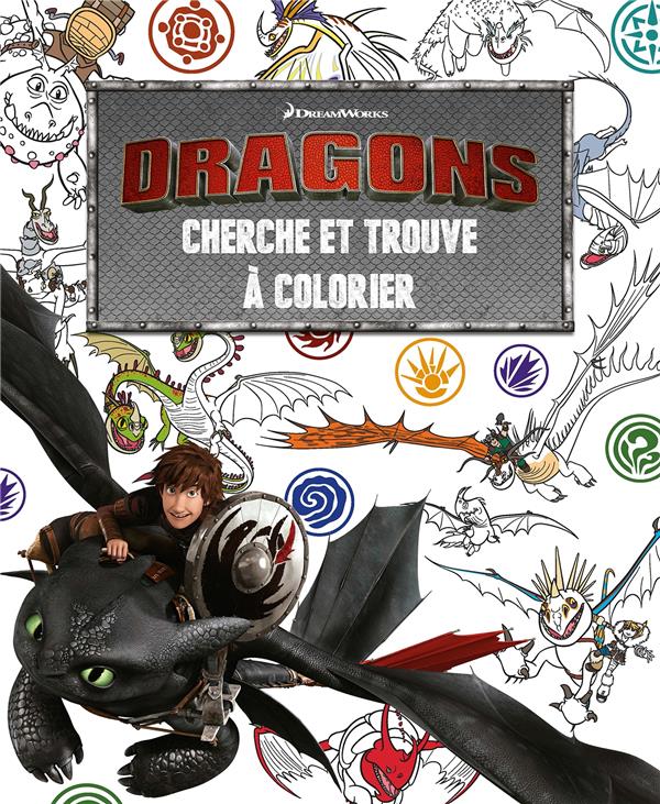 Cherche et trouve à colorier Dragons