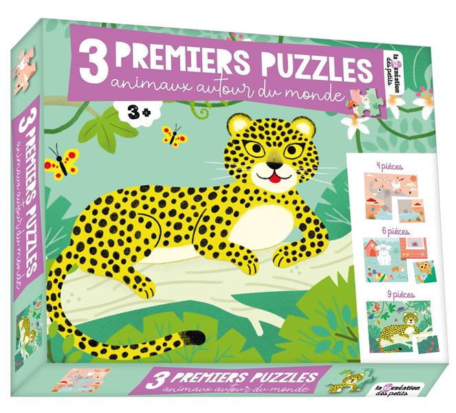 3 PREMIERS PUZZLES - ANIMAUX AUTOUR DU MONDE