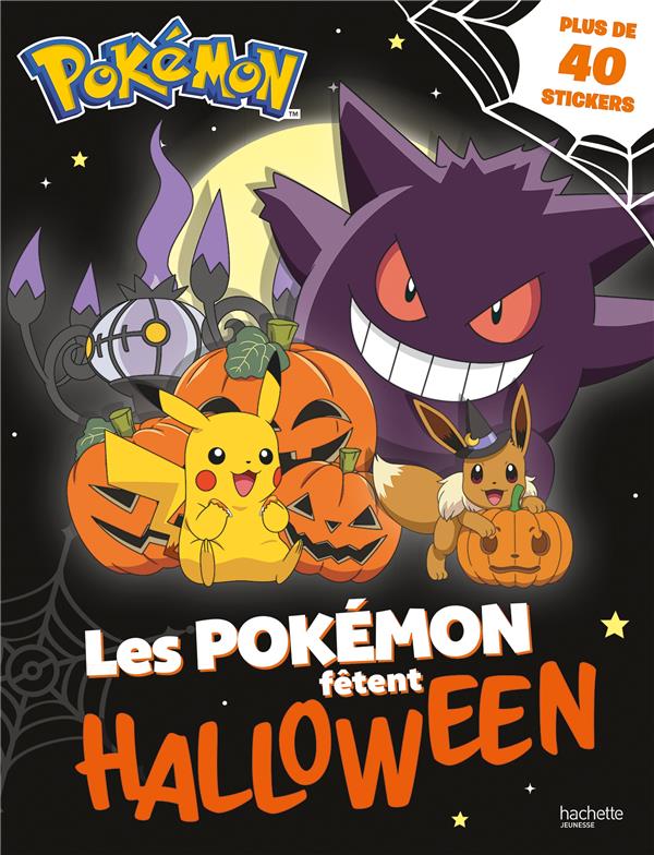 Les Pokémon fêtent Halloween. Avec de 40 stickers