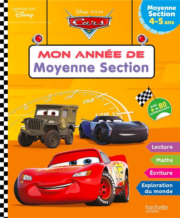 Mon année de Moyenne Section. Cars - Avec plus de 80 autocollants