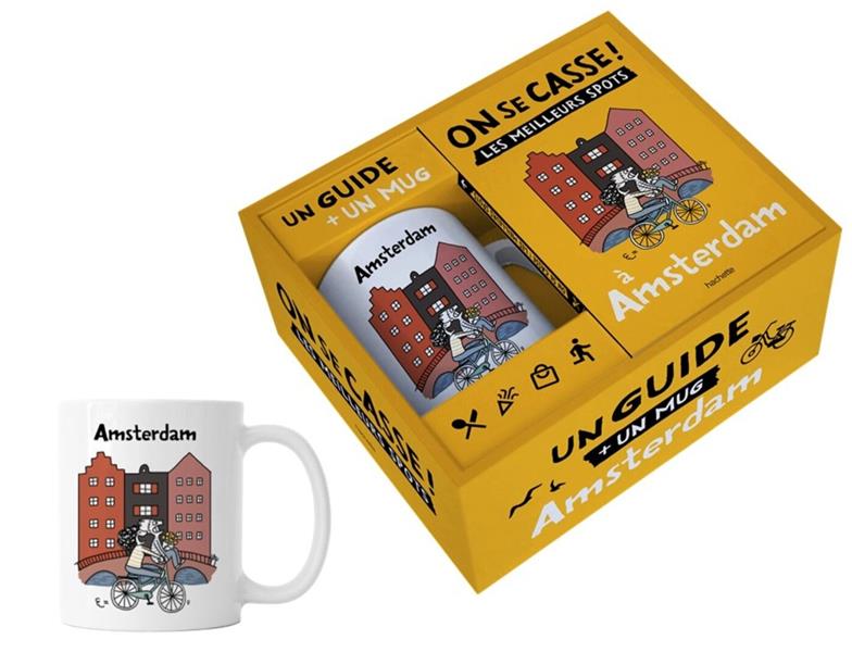 On se casse à Amsterdam. Coffret avec 1 guide 1 mug