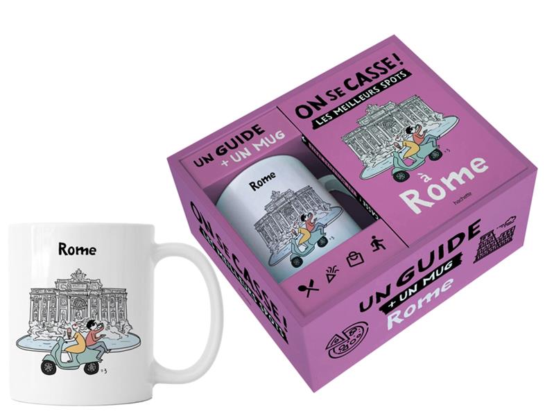 On se casse ! Les meilleurs spots de Rome. Coffret avec 1 tasse et 1 guide