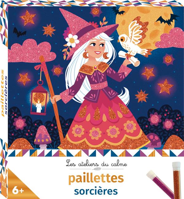 Paillettes sorcières. Avec 1 spatule et 2 tubes de paillettes