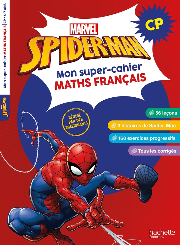 Mon super-cahier maths français Marvel Spider-Man CP. CP