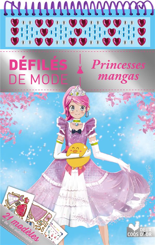 Princesses mangas. 21 modèles de 180 autocollants
