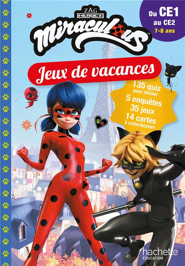 Jeux de vacances Miraculous, du CE1 au CE2