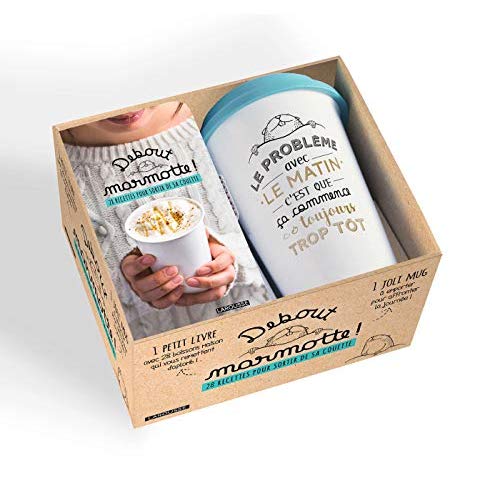 Coffret Debout marmotte ! 1 mug 1 livre pour une petite pause gourmande