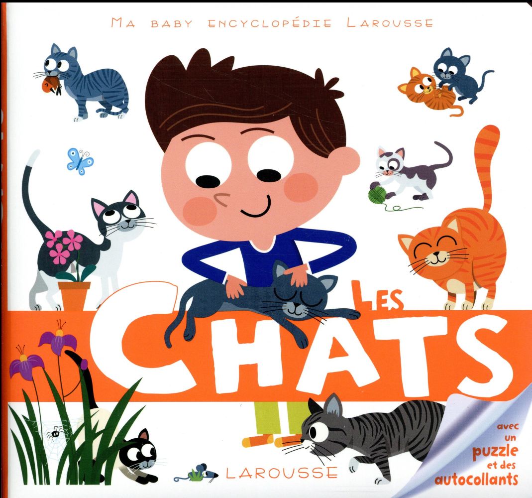 Les chats. Avec un puzzle et des autocollants