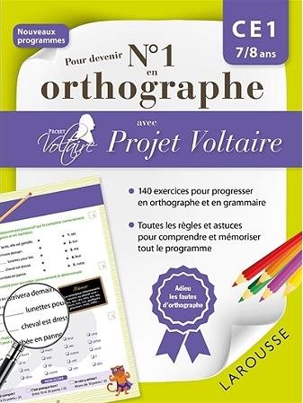 Pour devenir N° 1 en orthographe avec Projet Voltaire. CE1