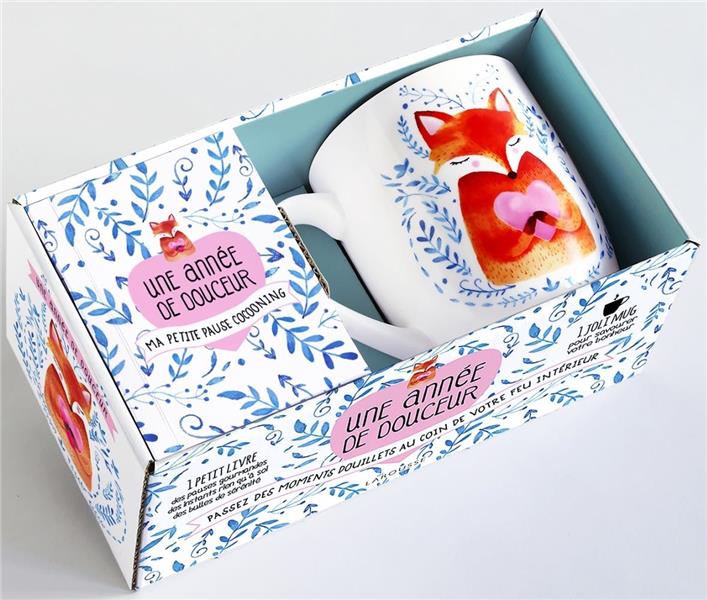 Coffret Une année de douceur. Ma petite pause cocooning. 1 petit livre avec un mug