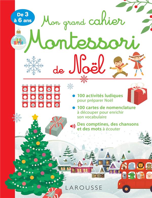 Mon grand cahier Montessori de Noël