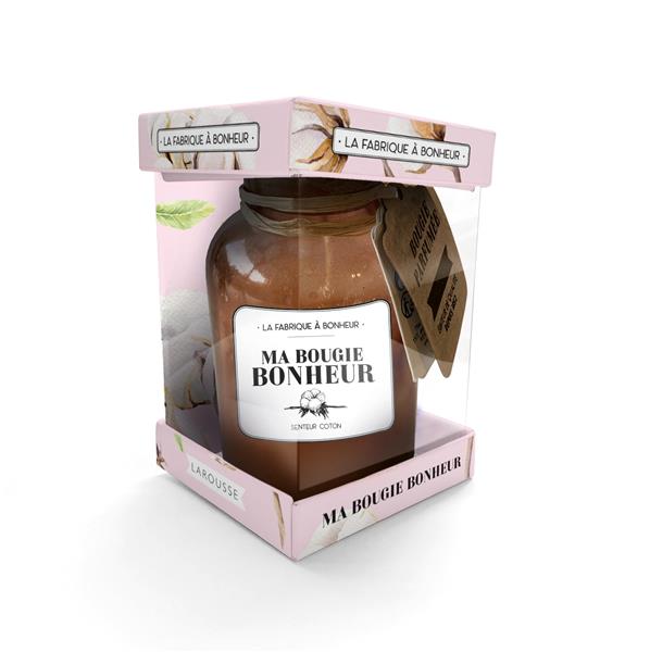 Coffret Ma bougie de bonheur. Avec 1 bougie senteur coton
