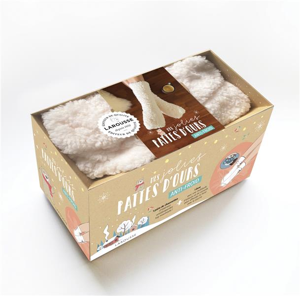 Mes jolies pattes d'ours anti-froid. Avec 1 paire de chaussettes