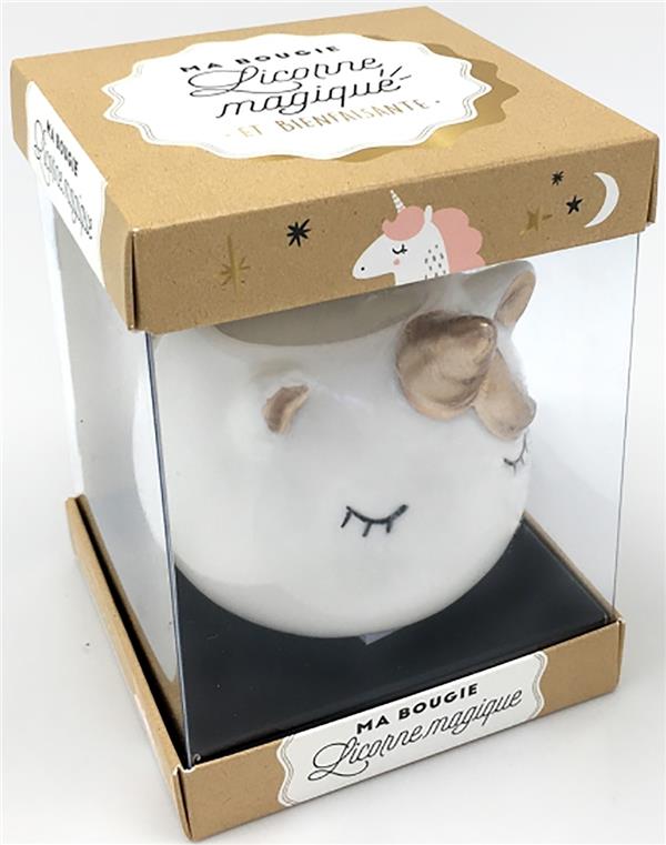 Ma bougie Licorne Magique. Coffret avec 1 bougie licorne