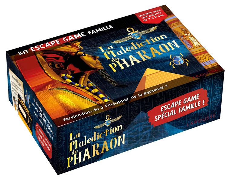 KIT ESCAPE GAME FAMILLE LA MALEDICTION DU PHARAON
