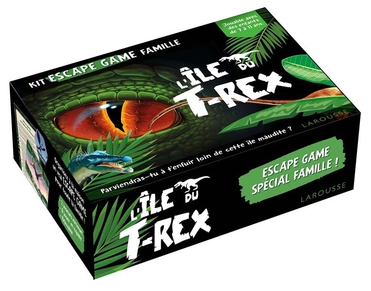 KIT ESCAPE GAME FAMILLE L'ILE DU T-REX