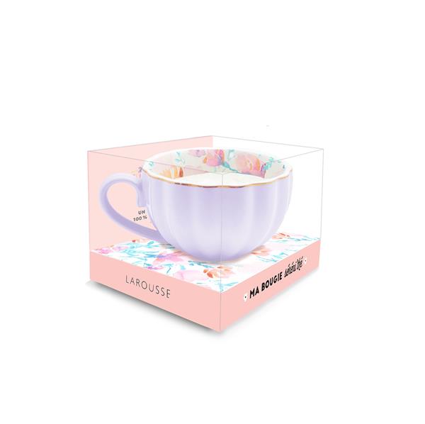 Ma bougie Séréni'thé. Coffret avec 1 bougie tasse 1 livret