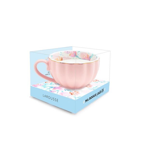 Ma bougie Positivi'thé. Coffret avec 1 bougie tasse 1 livret