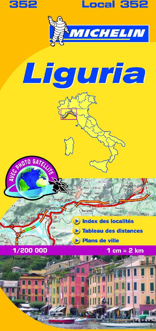 LIGURIA 11352 CARTE ' LOCAL ' ( ITALIE ) MICHELIN