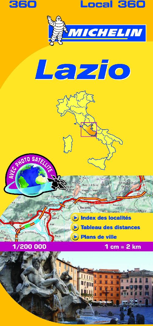 LAZIO 11360 CARTE ' LOCAL ' ( ITALIE ) MICHELIN KA