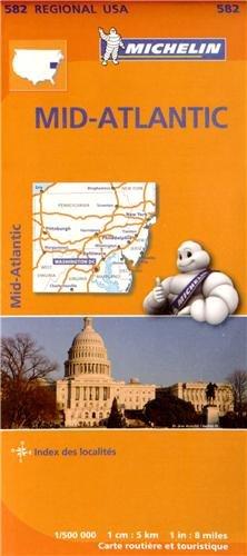 USA MID-ATLANTIC 11582 CARTE ' REGIONAL ' MICHELIN