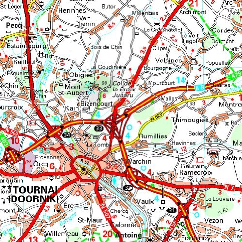 HAINAUT 11379 HENEGOUWEN CARTE PROV. BELG. MICHELI