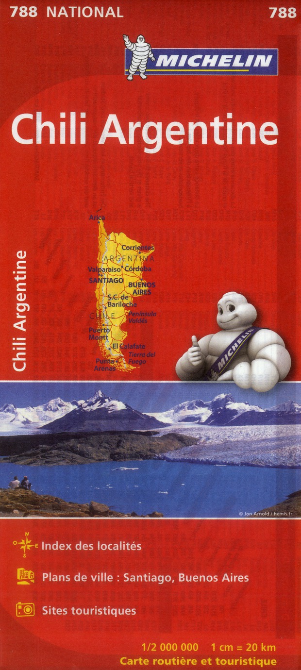 CHILI ARGENTINE 11788 CARTE ' NATIONAL ' MICHELIN