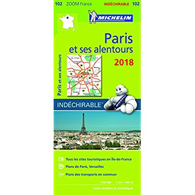 102 Paris et ses alentours 2018 indéchirable 1:90000