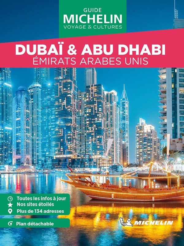 Dubaï et Abu Dhabi, Emirats Arabes Unis. Edition 2024. Avec 1 Plan détachable
